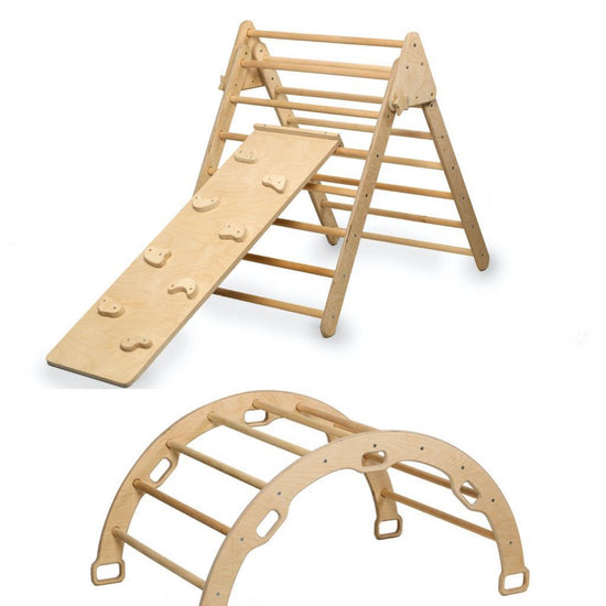 3 Pieces Climbing Set / Triangle - Arch - Ramp - Kidodido