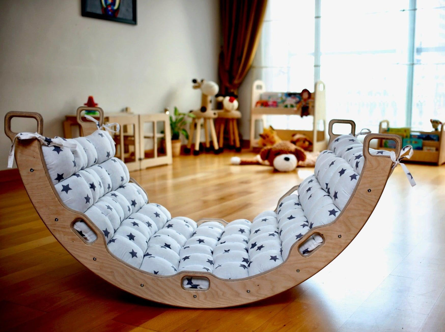 4 Pieces Set Climbing Triangle-Arch Rocker-XL Pillow and Ramp - Kidodido