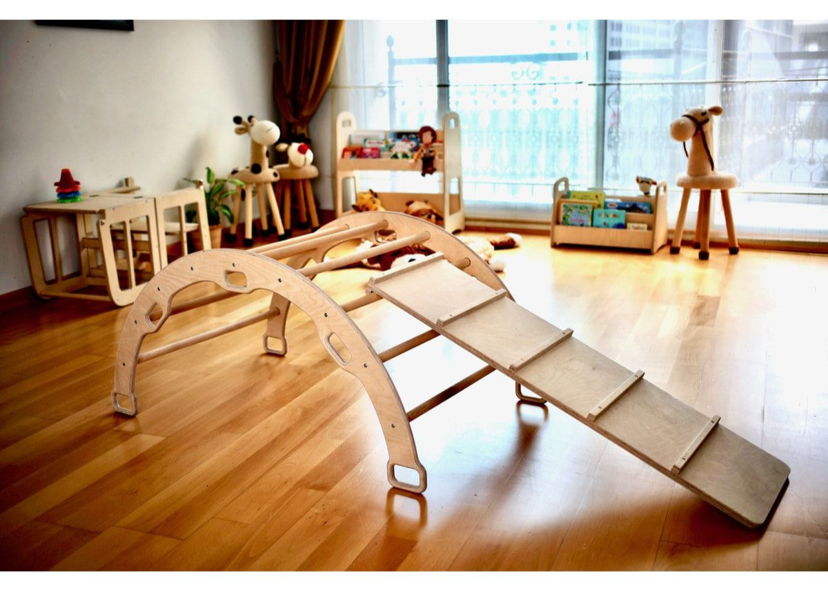 Montessori Tırmanma Seti (Tırmanma Kemeri + XL Yastık + 2 Rampa