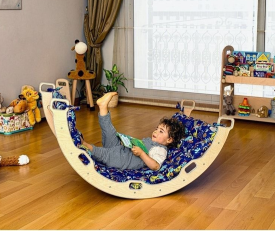 Montessori Tırmanma Seti (Tırmanma Kemeri + XL Yastık + 2 Rampa