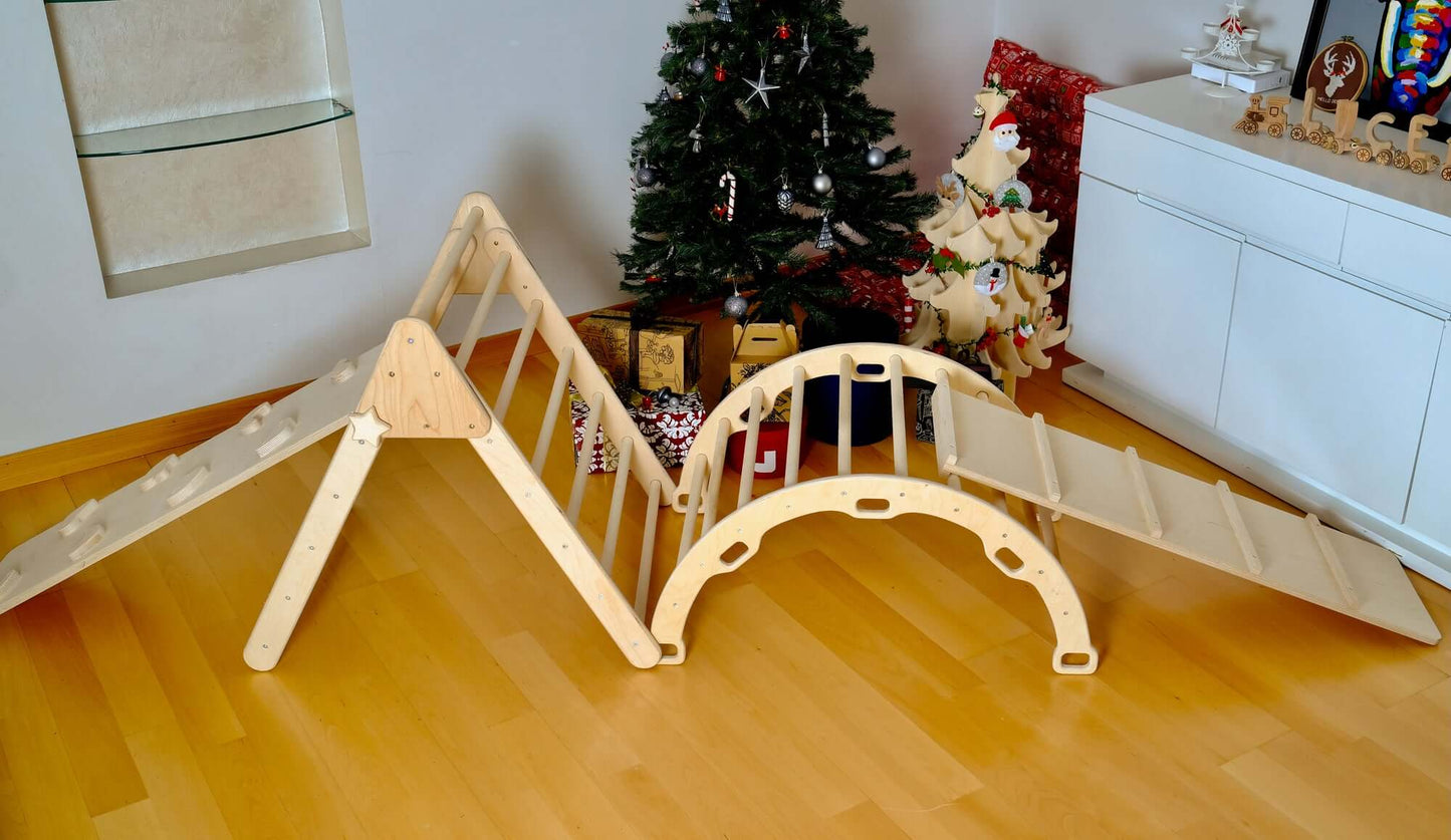 Montessori Climbing Set in indoor play setup 🏠