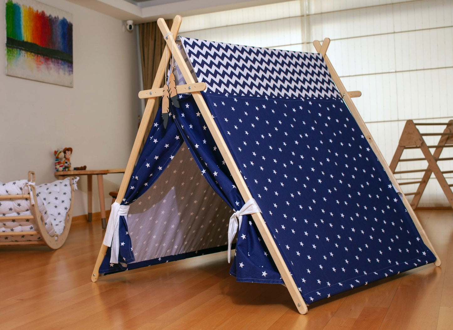 Blue Stars Play Tent and Play Mat - Kidodido