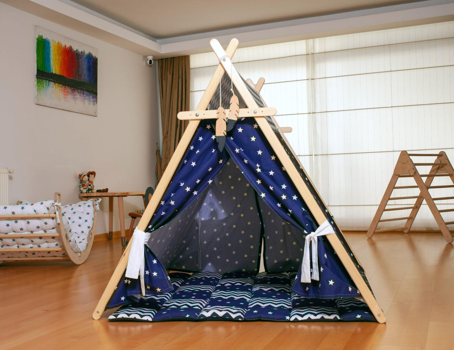 Blue Stars Play Tent and Play Mat - Kidodido