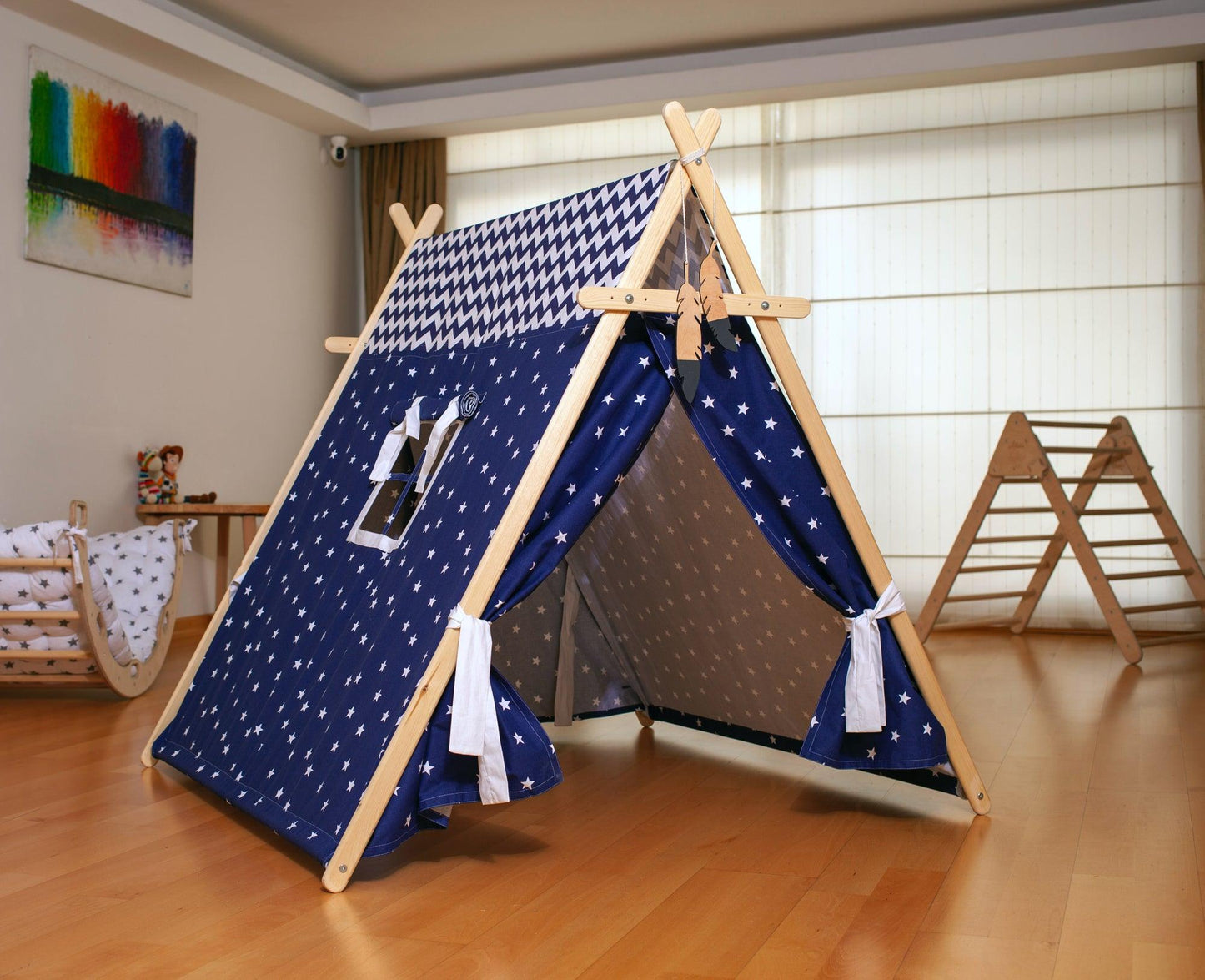 Blue Stars Play Tent and Play Mat - Kidodido