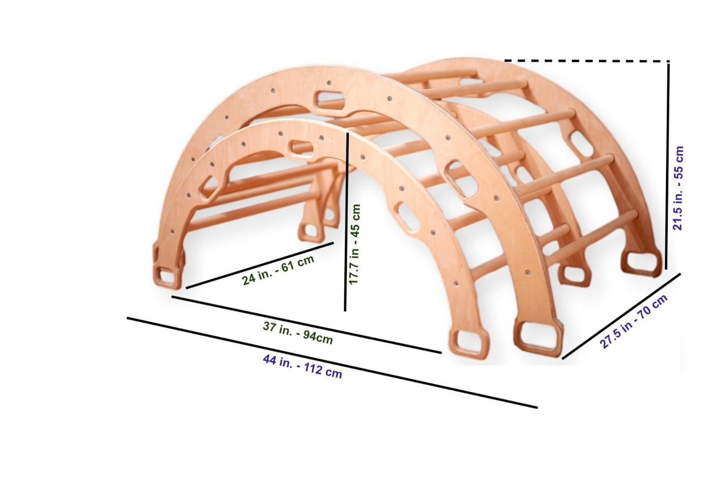 Climbing Arch / Rocker with Pillow and Ramp - Kidodido