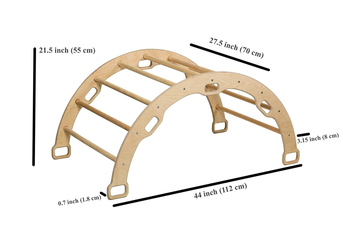 Climbing Arch with XL Pillow and Ramp - Kidodido