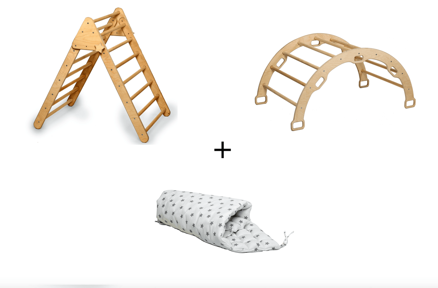 Climbing Triangle - Arch / Rocker - White Pillow - Kidodido