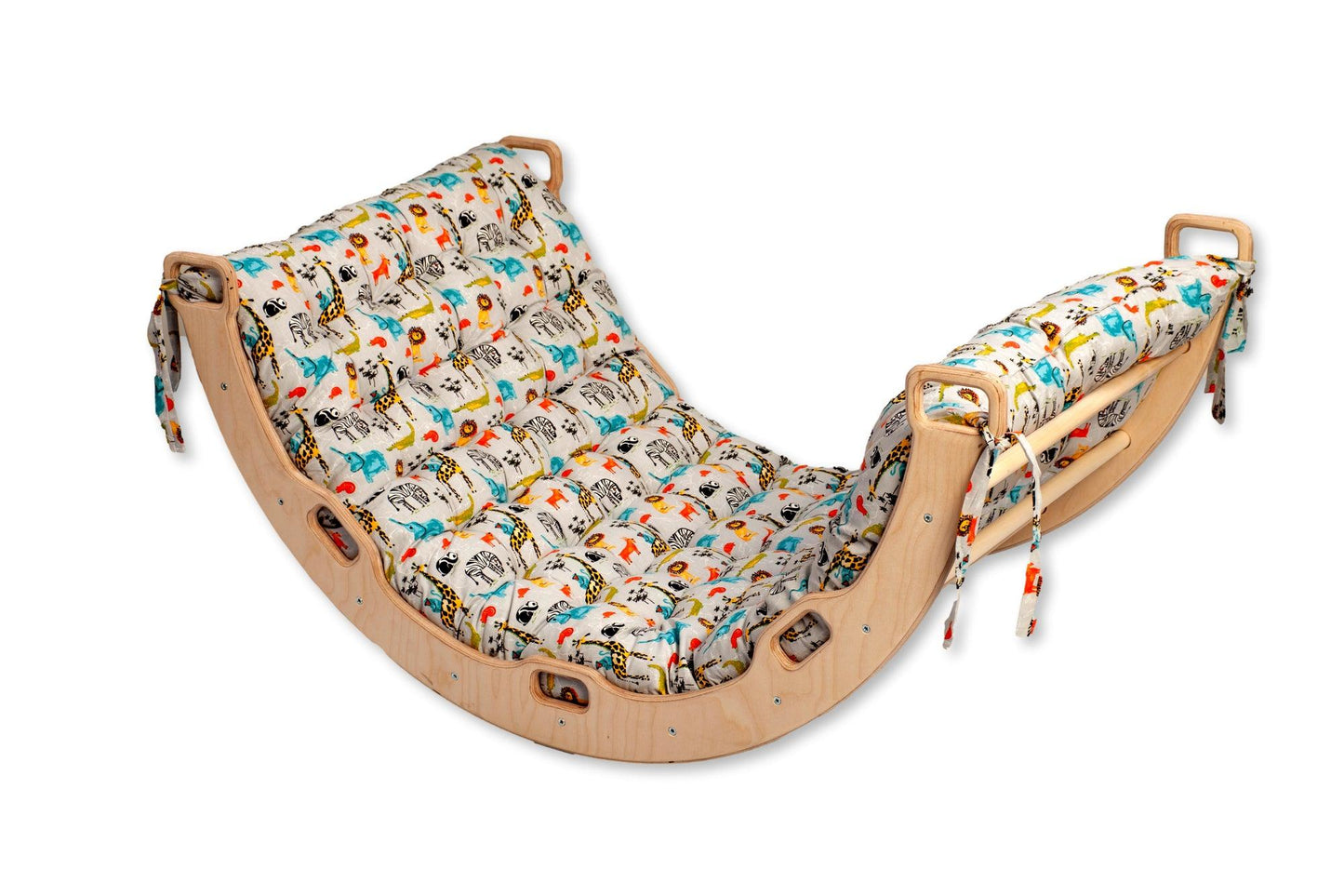Montessori Climber Arch with Safari Pillow - Kidodido