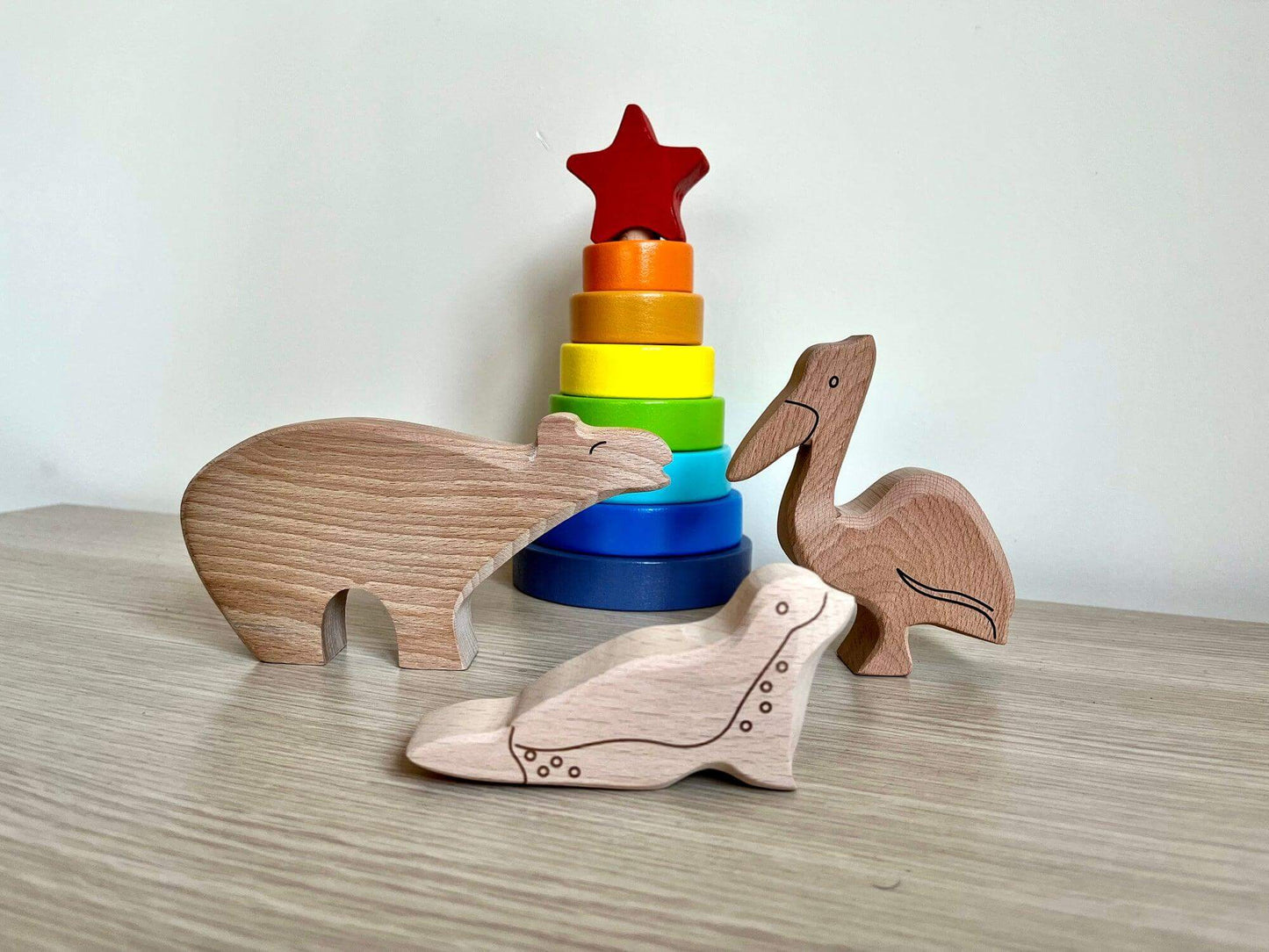 Wooden Ocean Animals Set - Kidodido