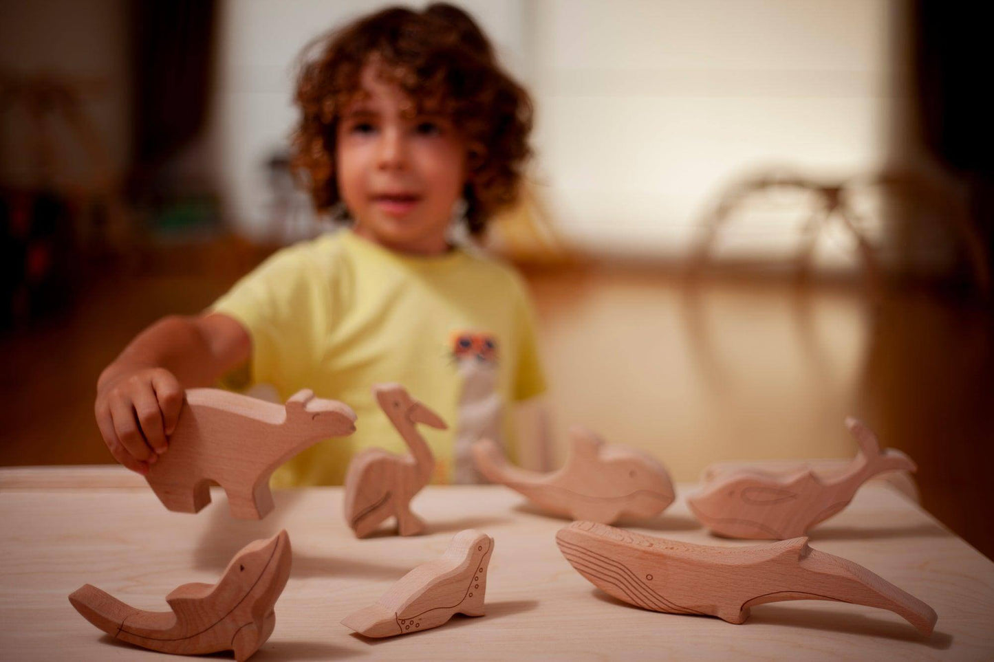 Wooden Ocean Animals Set - Kidodido