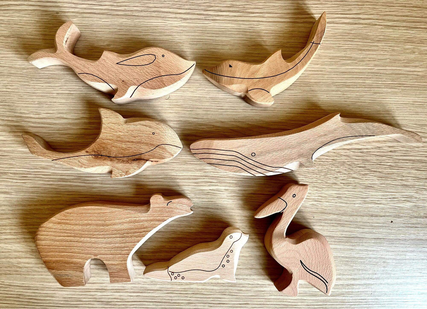 Wooden Ocean Animals Set - Kidodido