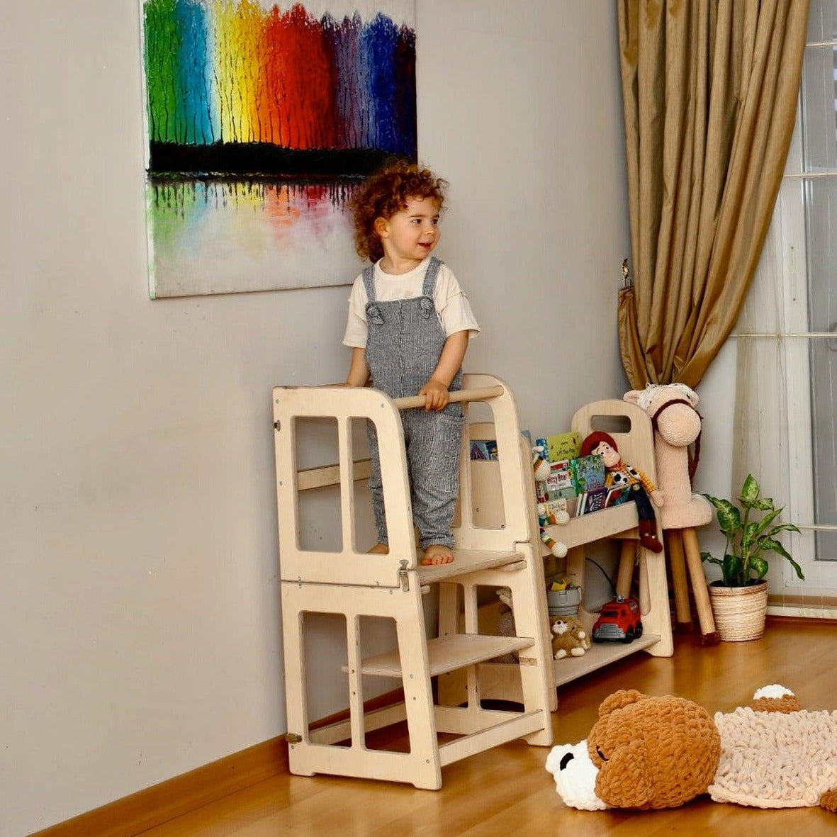 2in1 Montessori Learning Tower & Desk - Kidodido