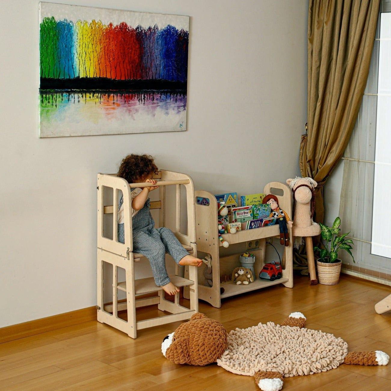 2in1 Montessori Learning Tower & Desk - Kidodido