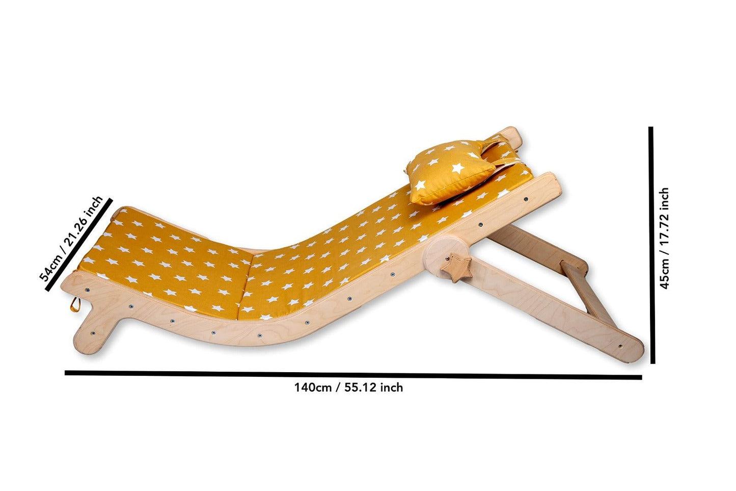 Adjustable Lounge Chair with Comfy Pad for Kids - Kidodido