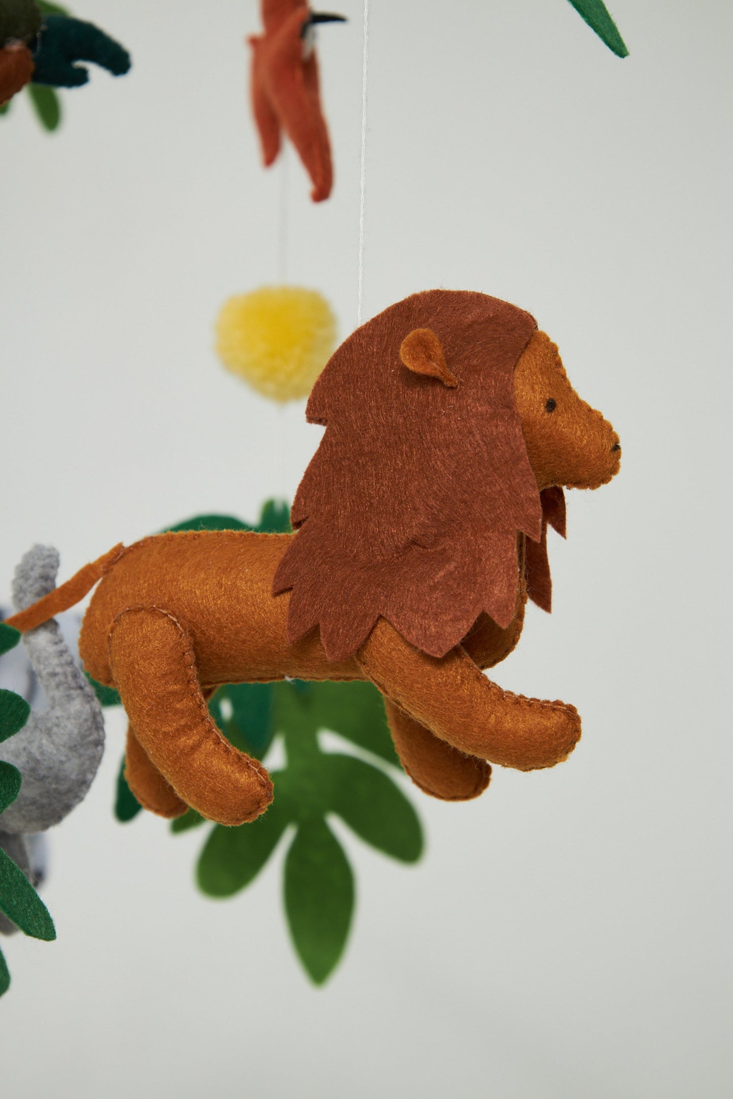 Montessori Bebek Müzikli Dönen Hayvan Peluş Set