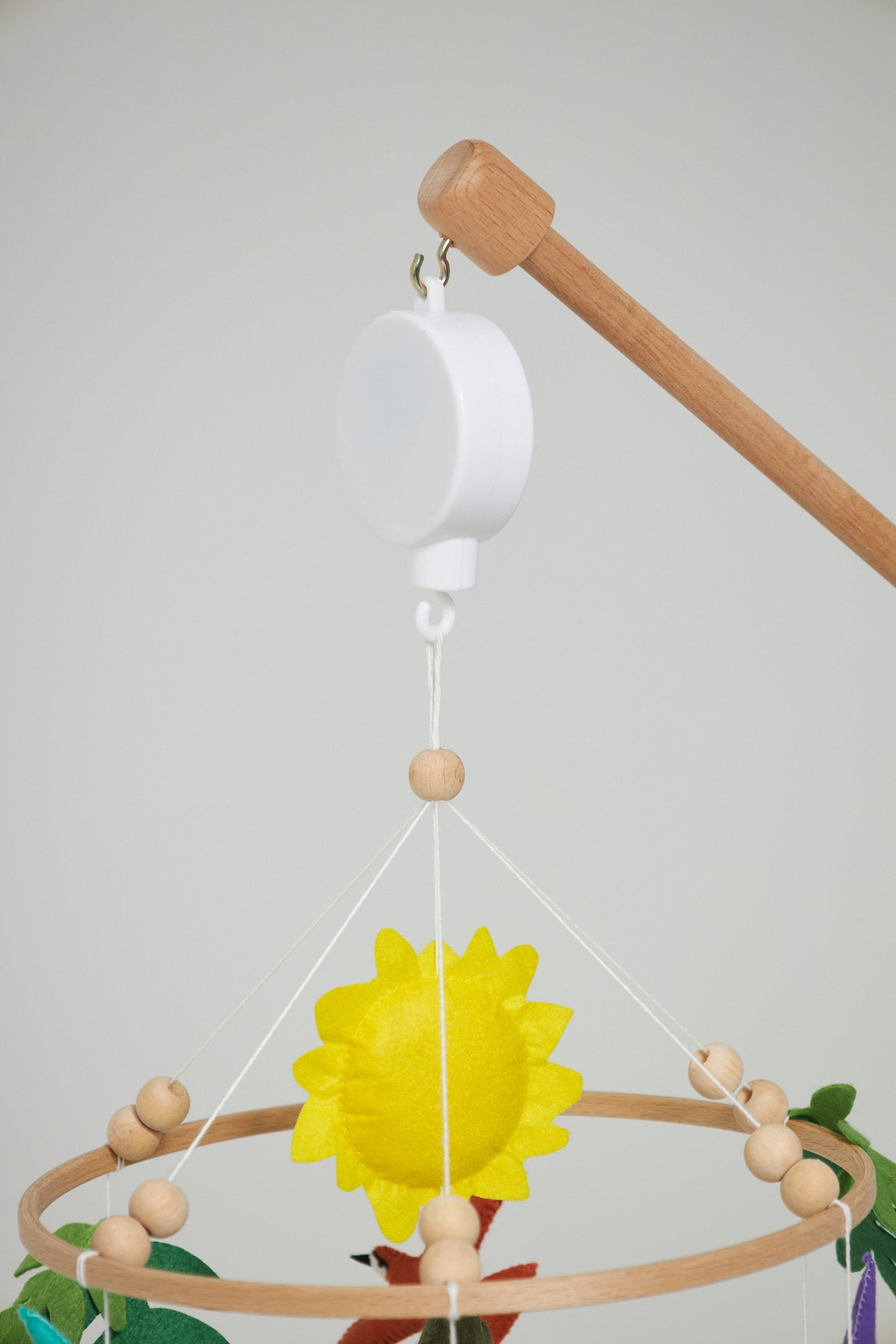 Montessori Bebek Müzikli Dönen Hayvan Peluş Set