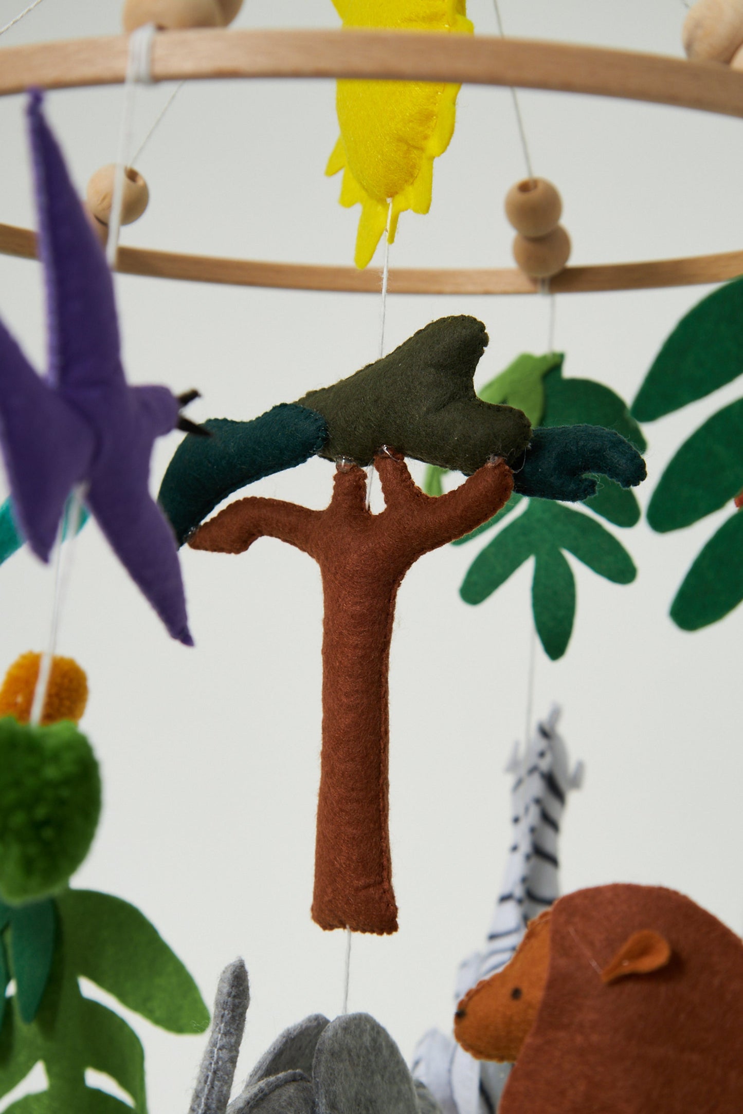 Montessori Bebek Müzikli Dönen Hayvan Peluş Set