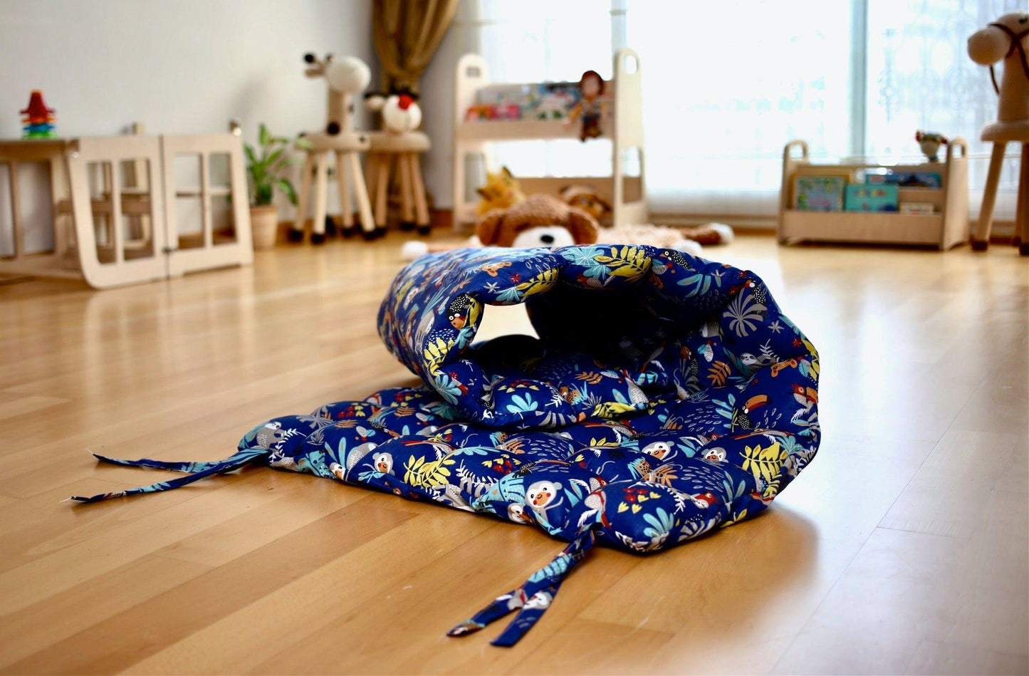 Blue Animal Pattern Pillow for Climbing Arch - Kidodido