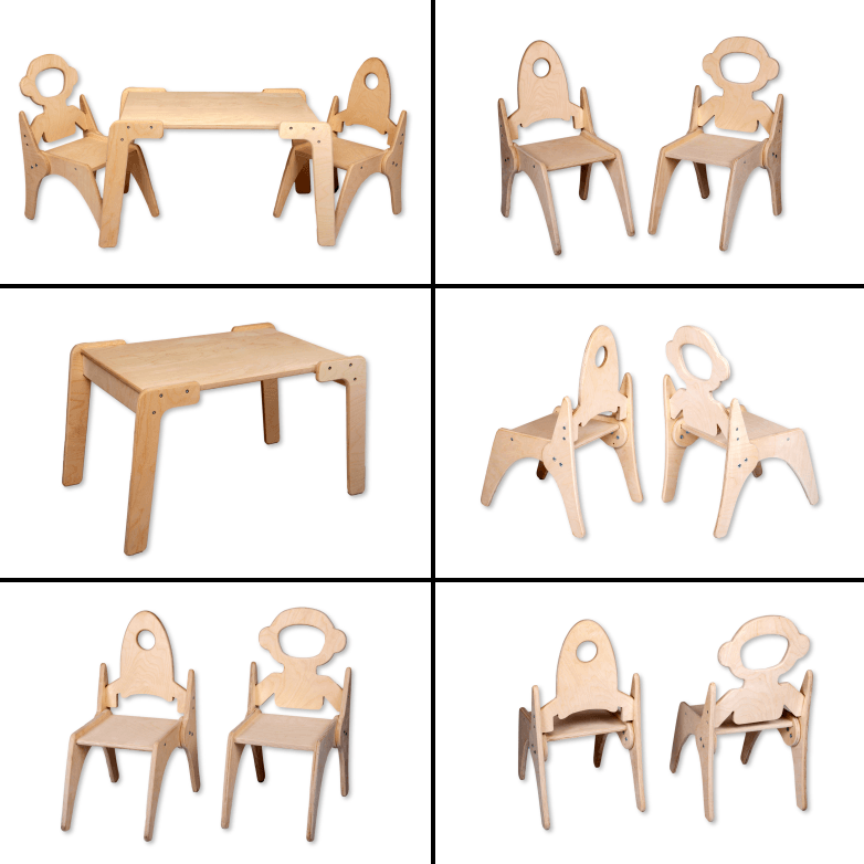 Montessori Table and Chair Set - Kidodido