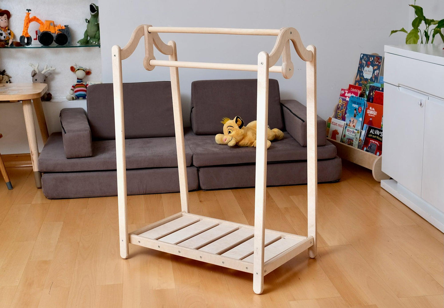 Montessori Wooden Kids Clothing Rack - Kidodido