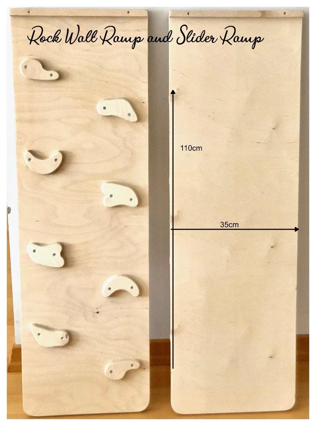 Reversible Rockwall Climbing / Sliding Ramp - Kidodido