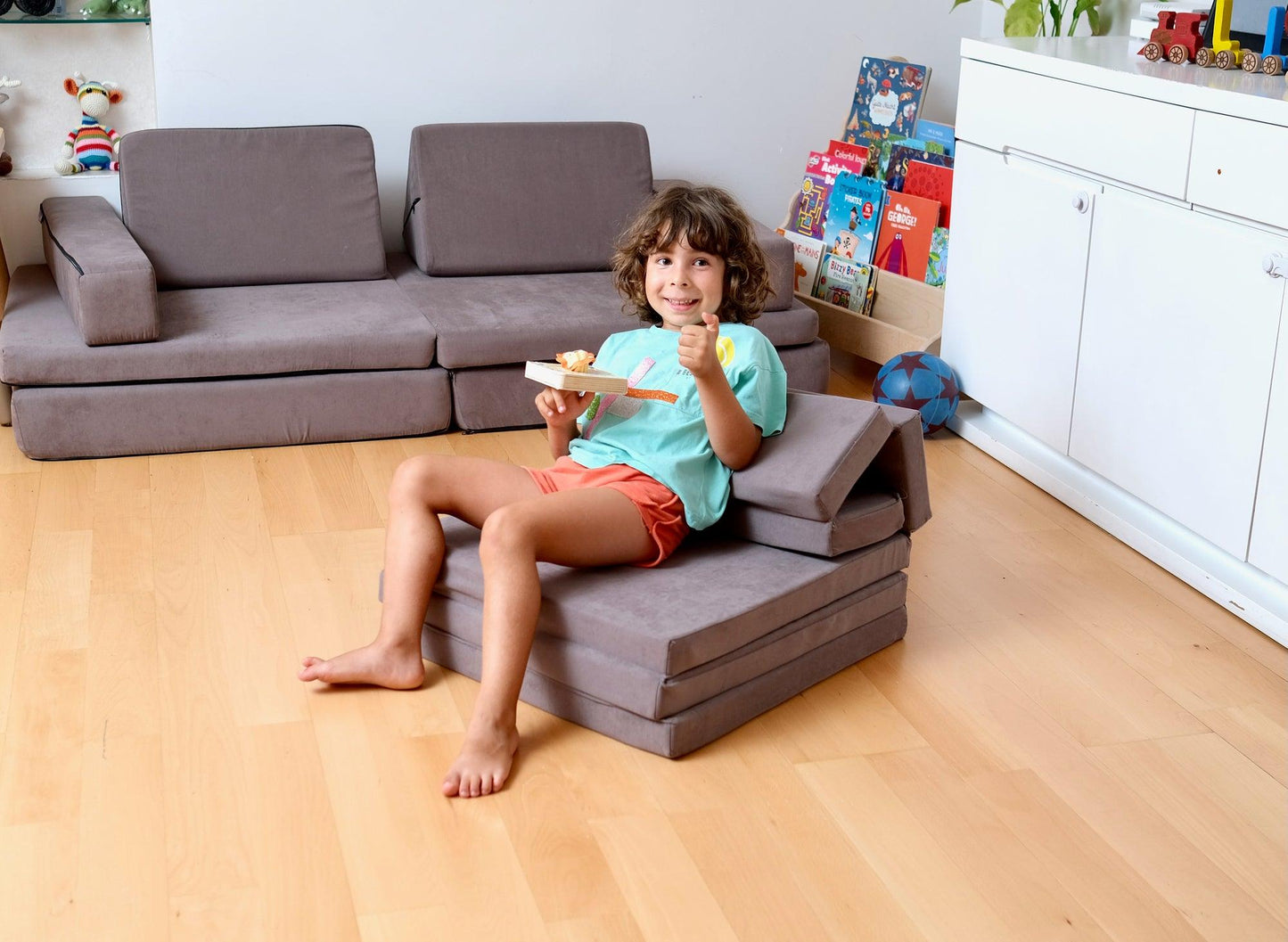 Transformable Kids Play Mat and Couch - Multipurpose Baby Play Mat and Kids Couch - Kidodido