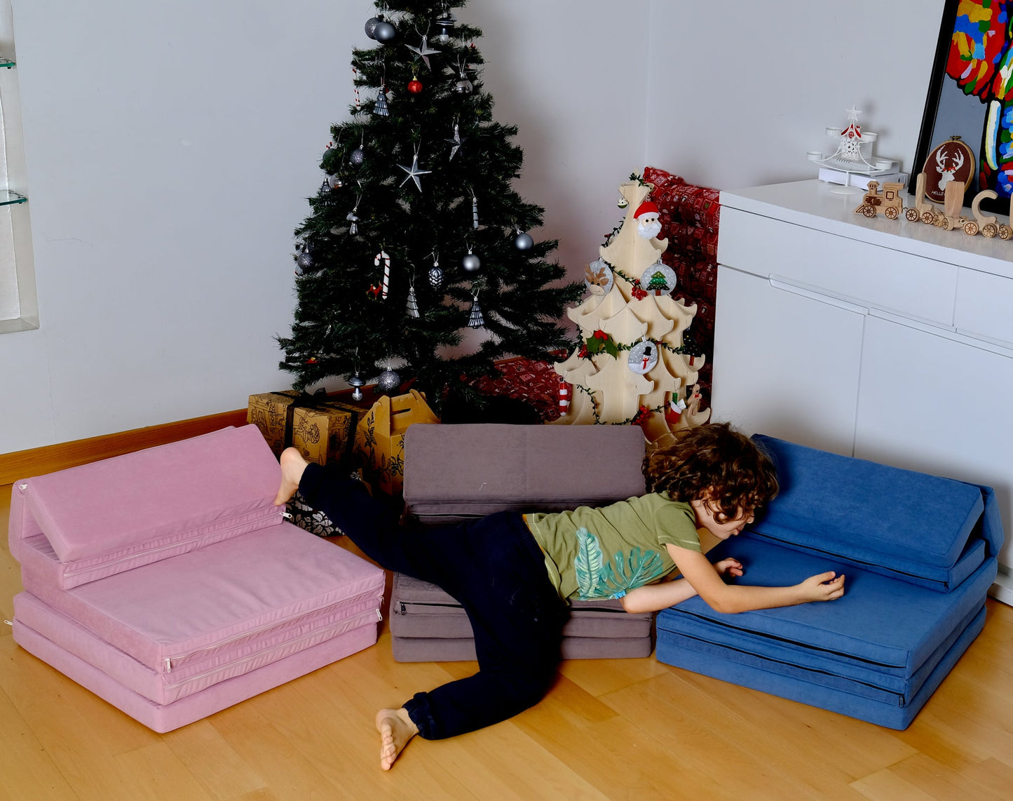Transformable Kids Play Mat and Couch - Multipurpose Baby Play Mat and Kids Couch - Kidodido