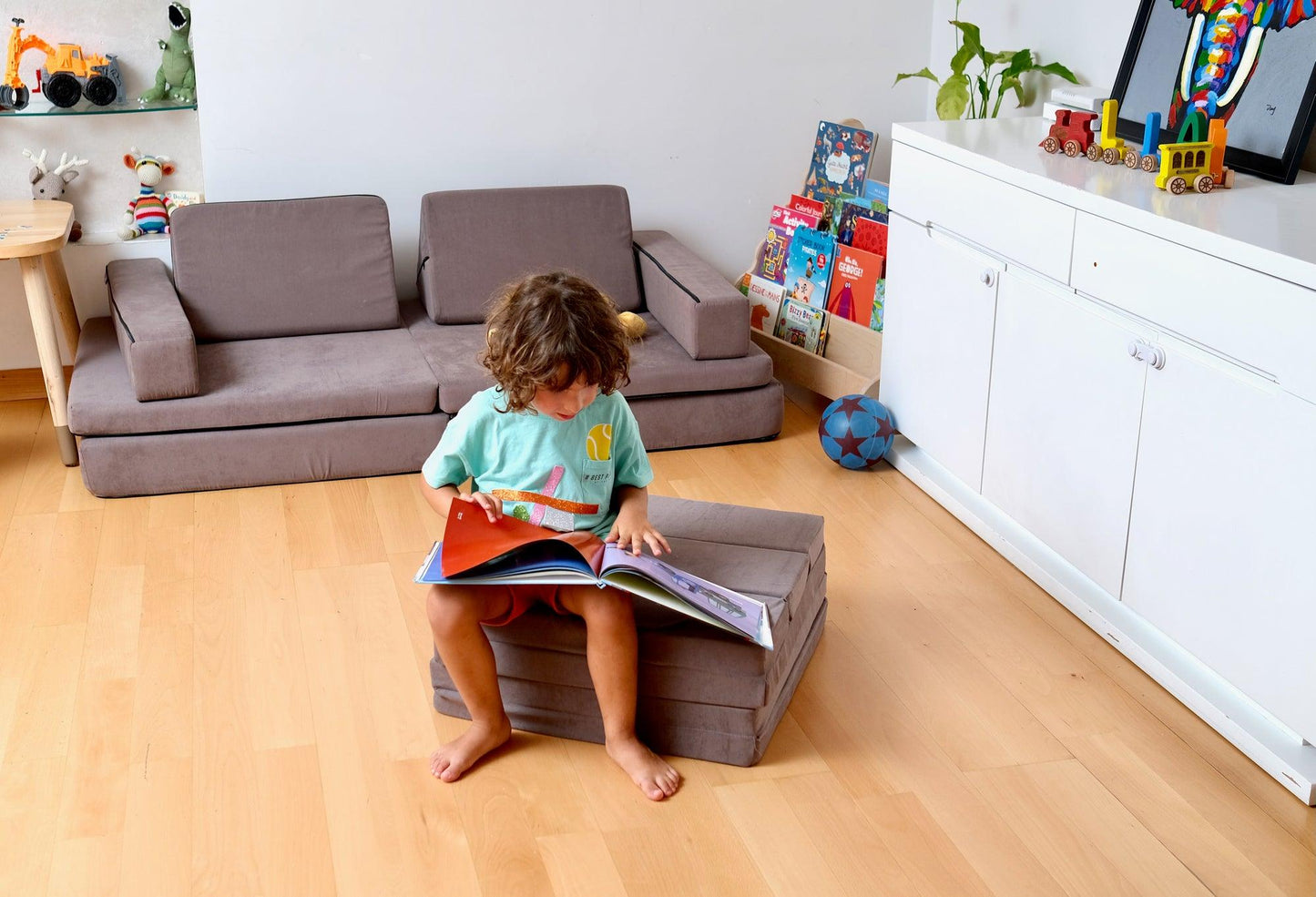Transformable Kids Play Mat and Couch - Multipurpose Baby Play Mat and Kids Couch - Kidodido