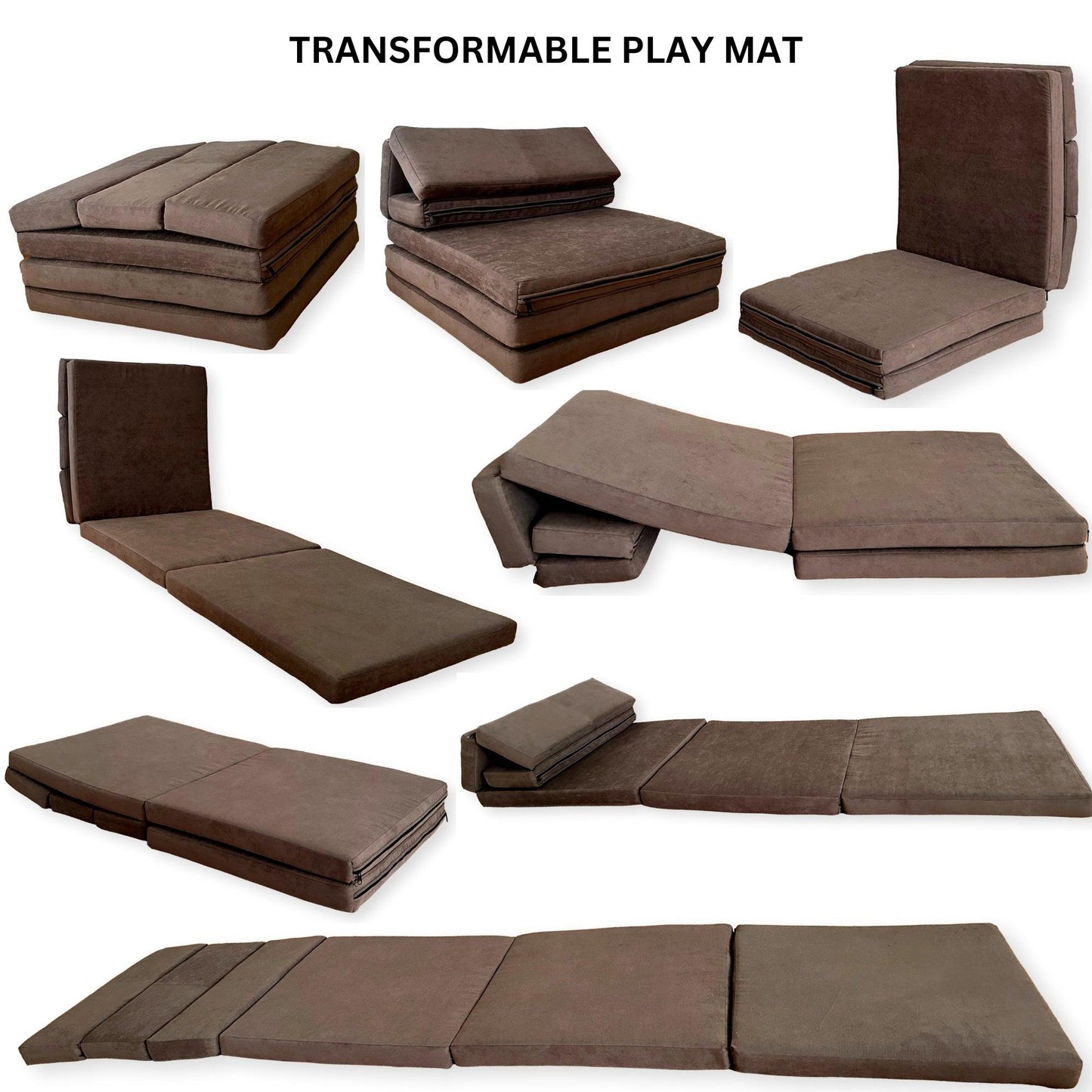 Transformable Kids Play Mat and Couch - Multipurpose Baby Play Mat and Kids Couch - Kidodido