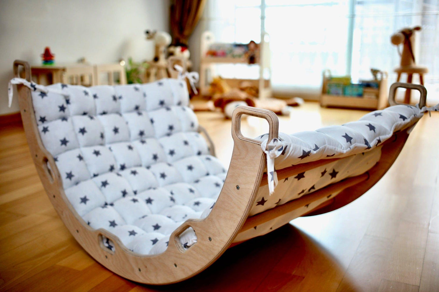 White Stars Pillow for Climbing Arch - Kidodido