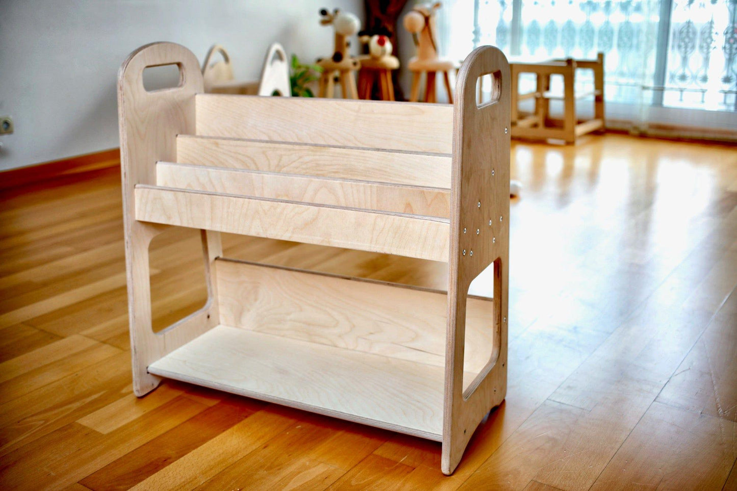 Wooden Bookshelf / Large Size - Kidodido