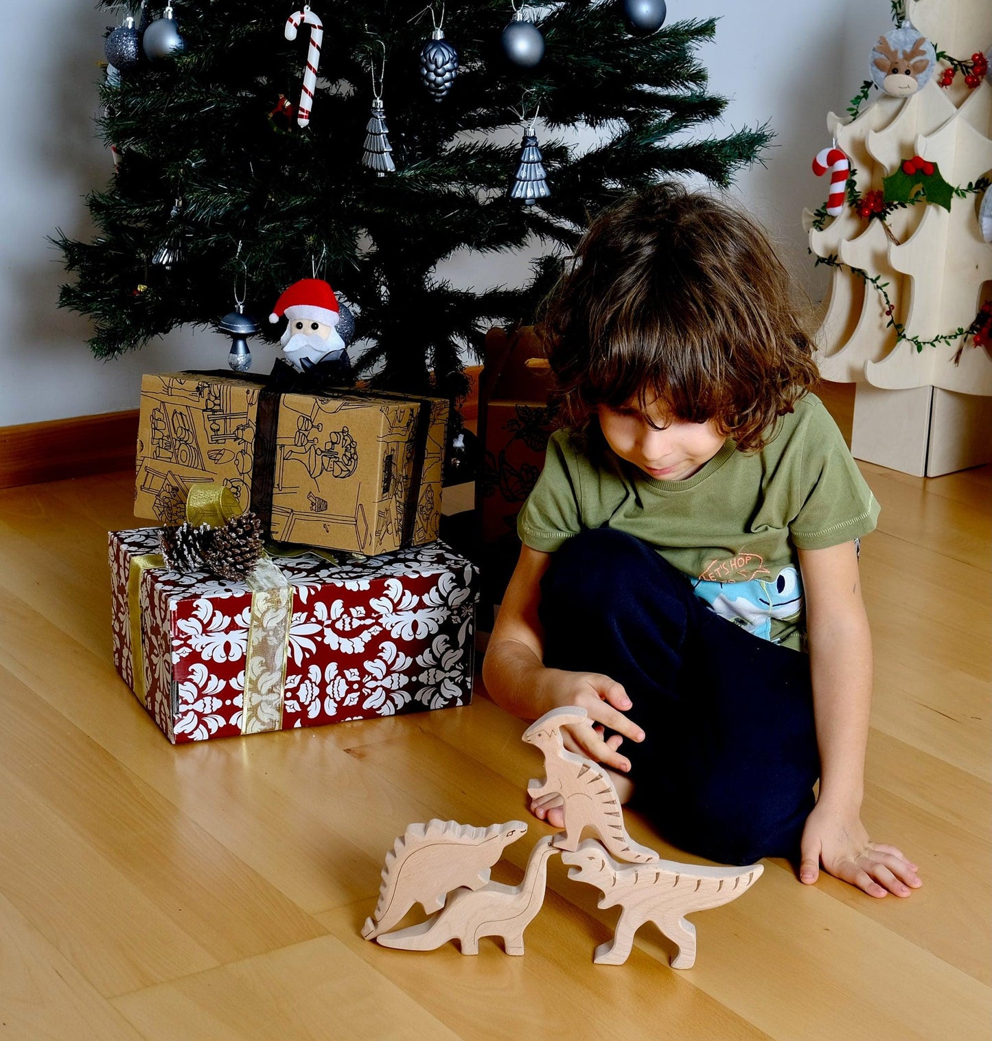 Wooden Dinosaur Set - Kidodido