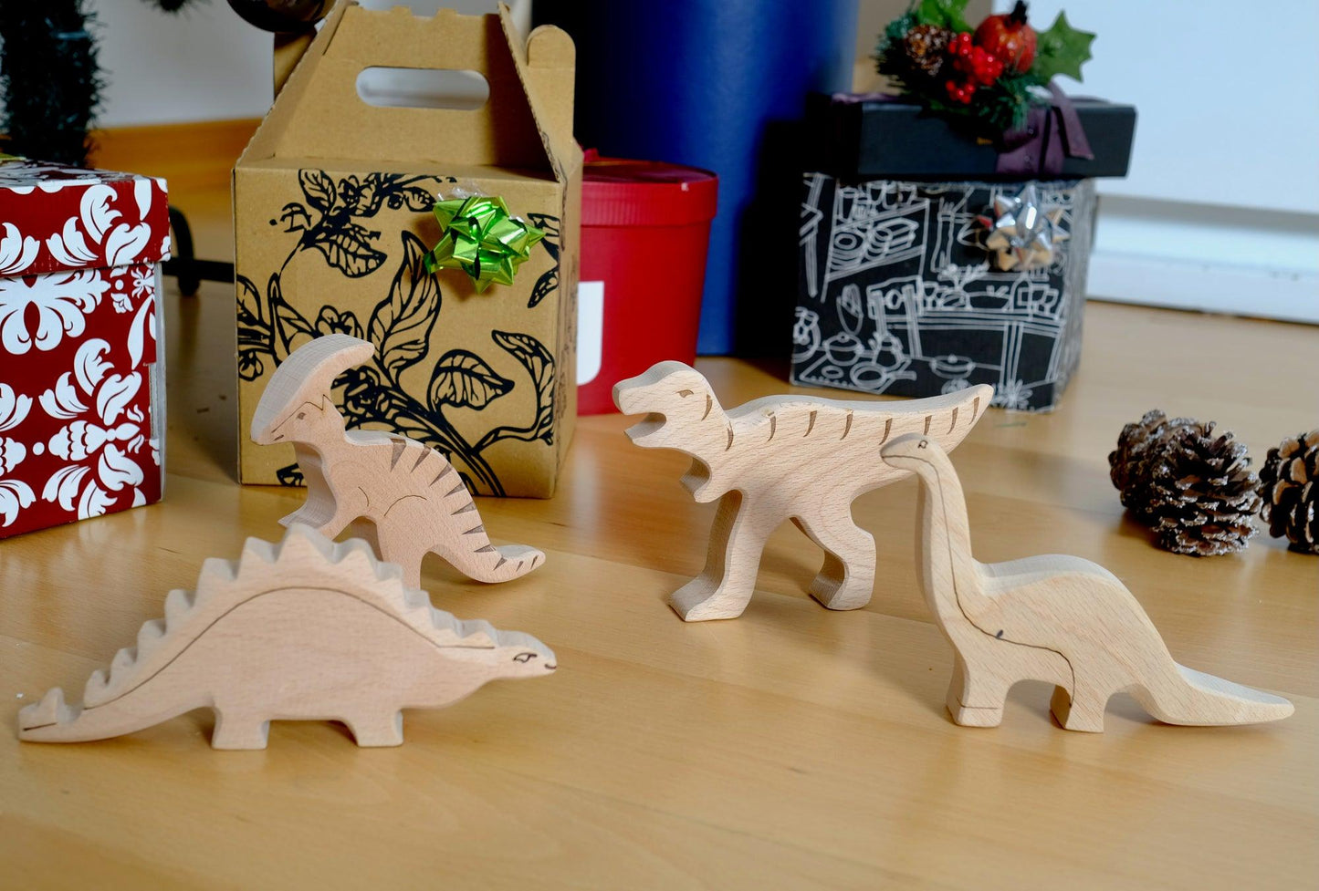 Wooden Dinosaur Set - Kidodido