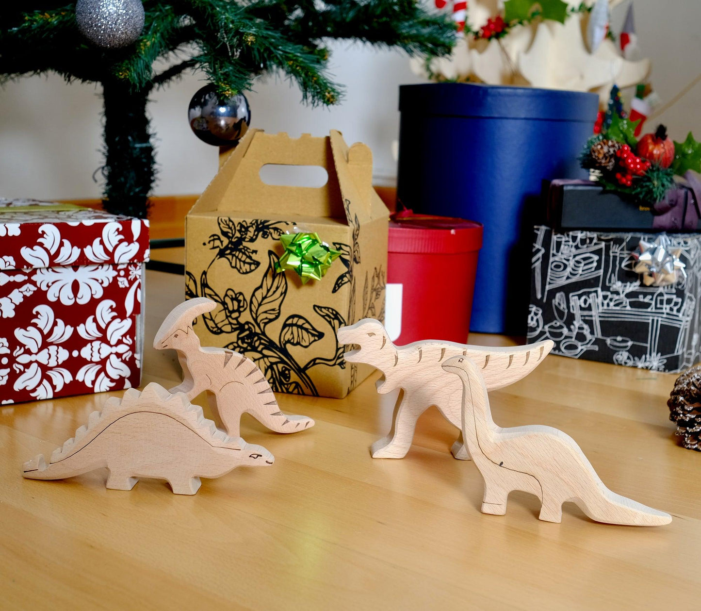 Wooden Dinosaur Set - Kidodido