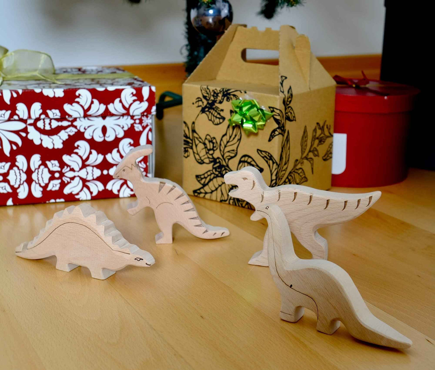 Montessori Ahşap Dinozor Seti