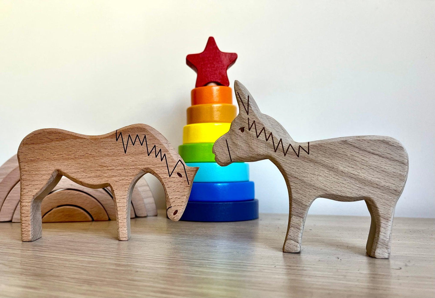 Wooden Farm Animals Set - Kidodido