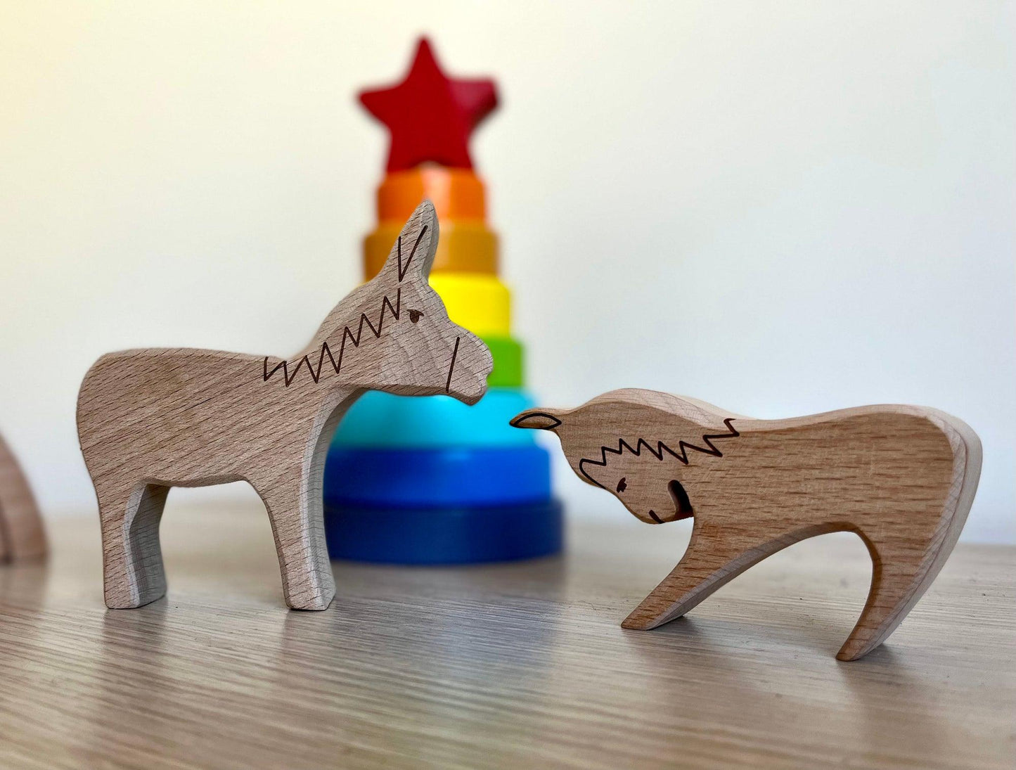 Wooden Farm Animals Set - Kidodido
