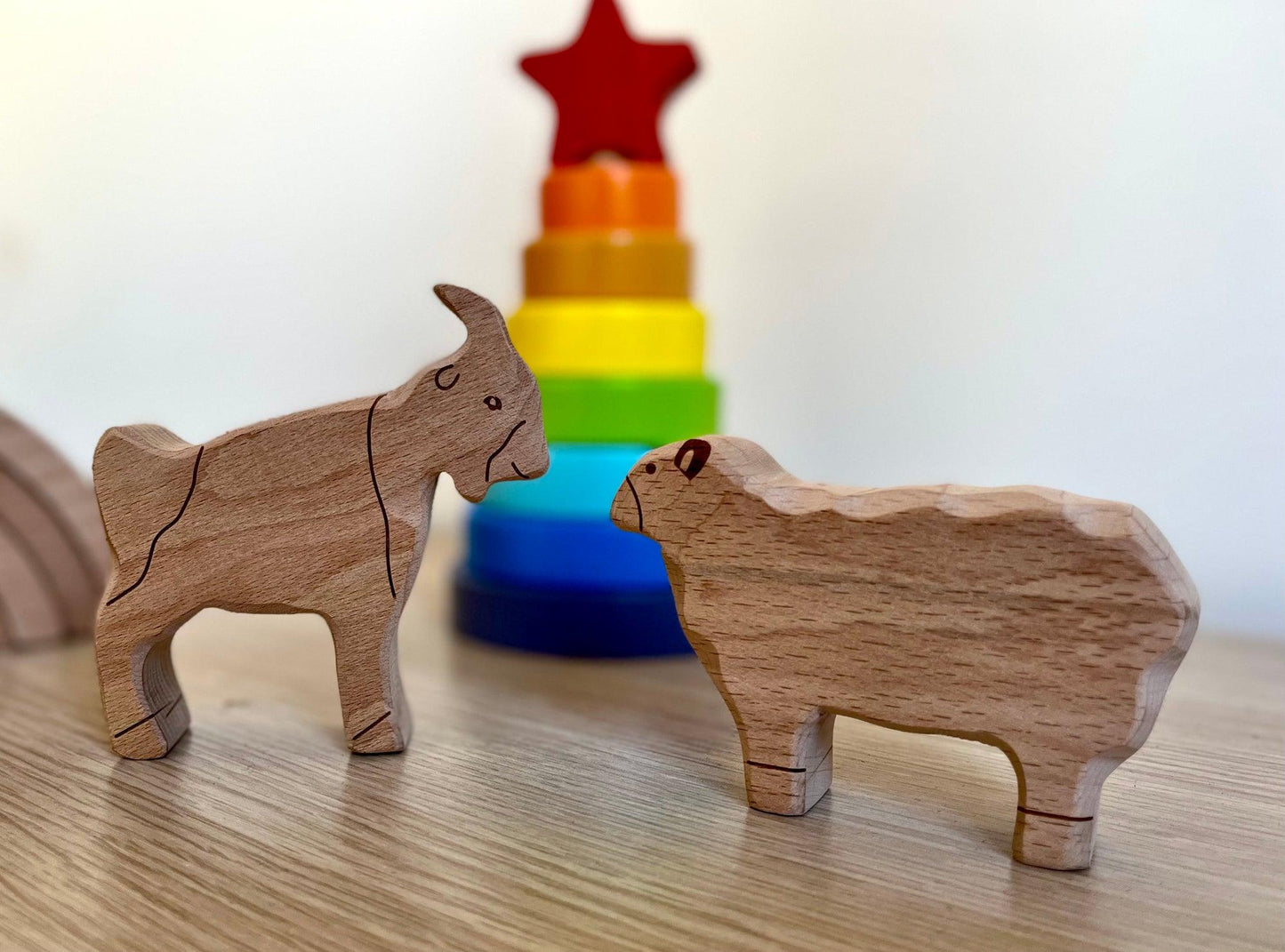 Wooden Farm Animals Set - Kidodido