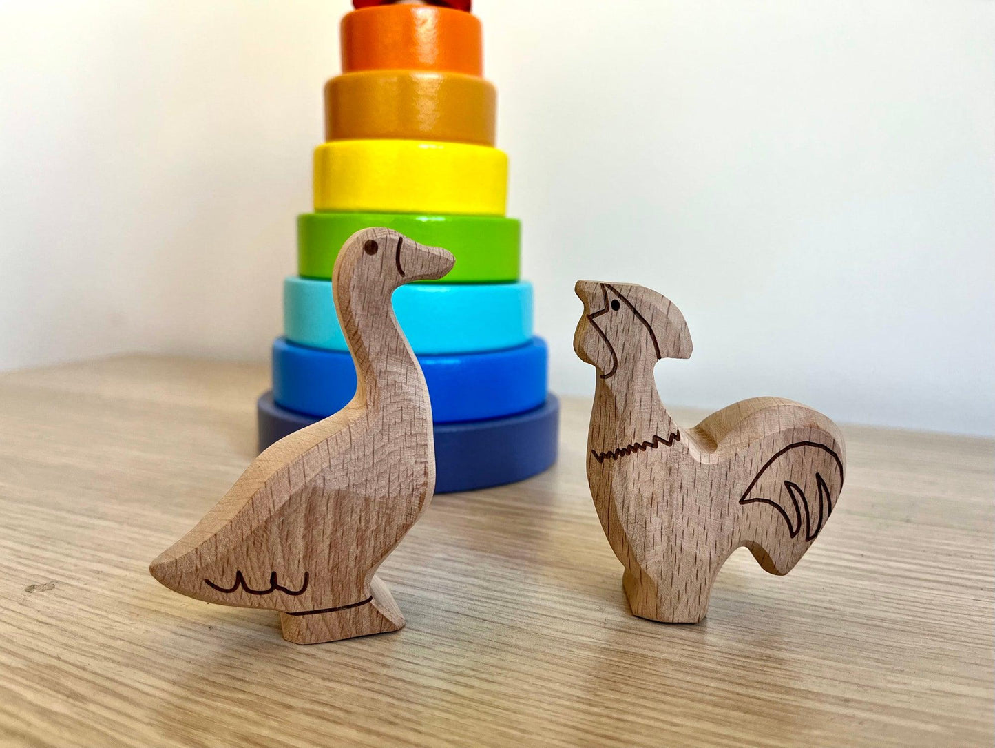 Wooden Farm Animals Set - Kidodido