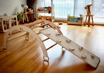 3 Pieces Climbing Set / Triangle - Arch - Ramp - Kidodido