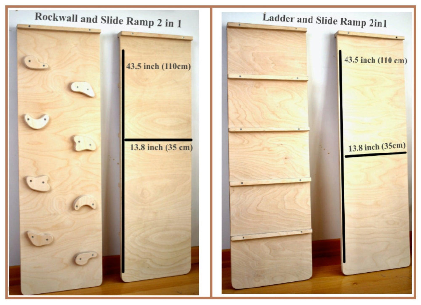 3 Pieces Climbing Set / Triangle - Arch - Ramp - Kidodido