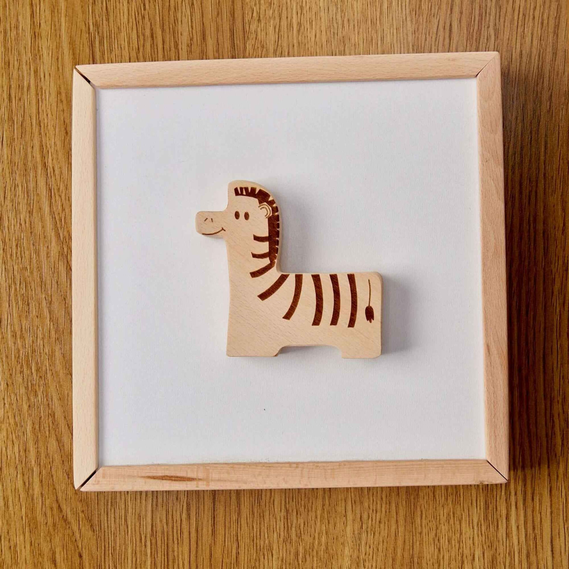 Montessori Ahşap Safari Hayvan Bulmaca Kutusu | 9 Parça Eğitici Puzzle