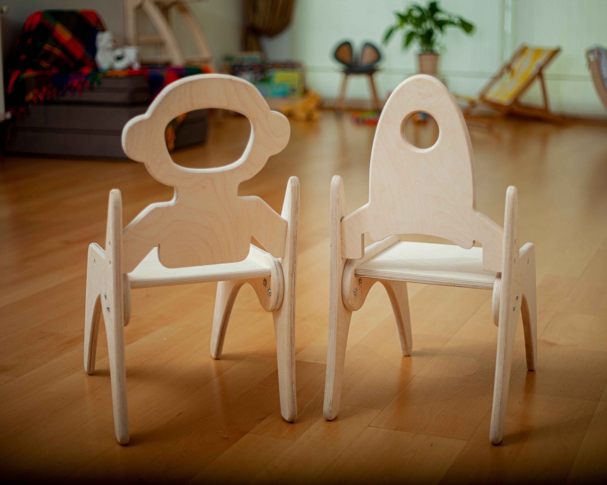 Montessori Ahşap Çocuk Sandalyesi | Çocuk Odası İçin Ergonomik Ahşap Koltuk