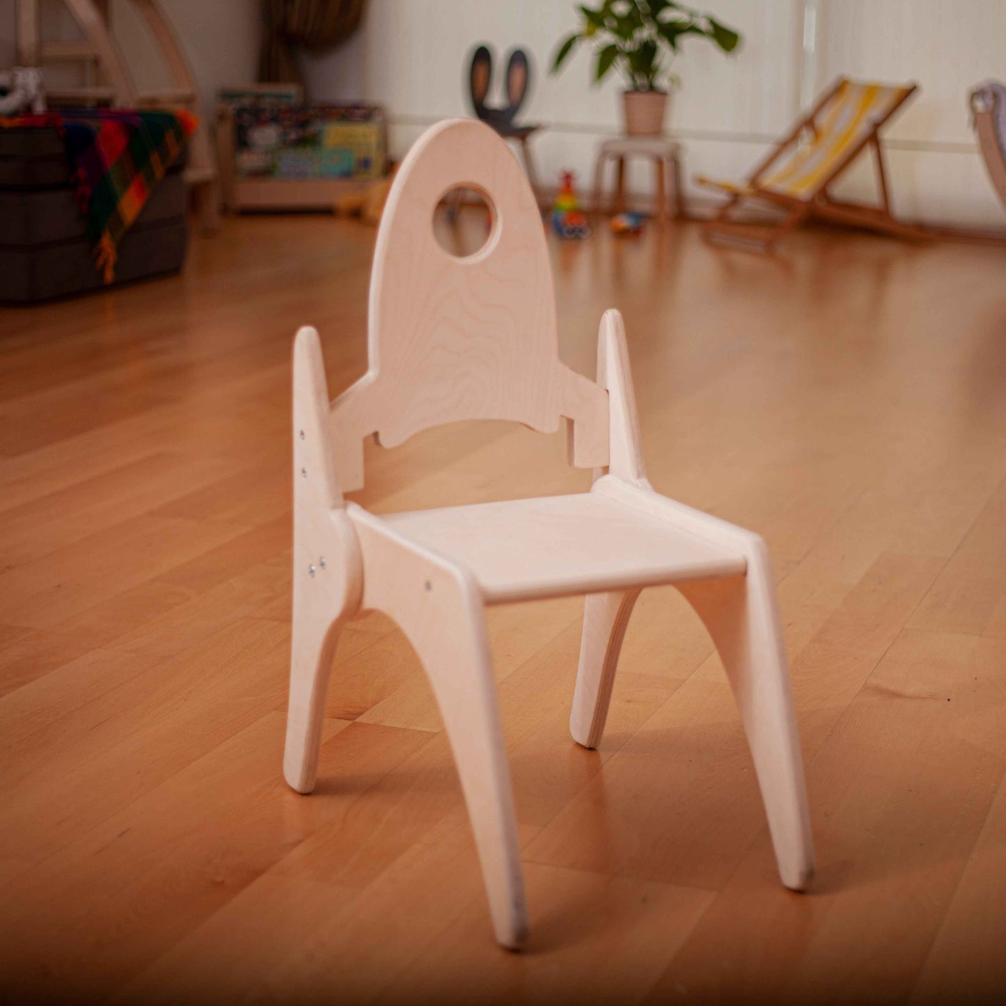Montessori Ahşap Çocuk Sandalyesi | Çocuk Odası İçin Ergonomik Ahşap Koltuk