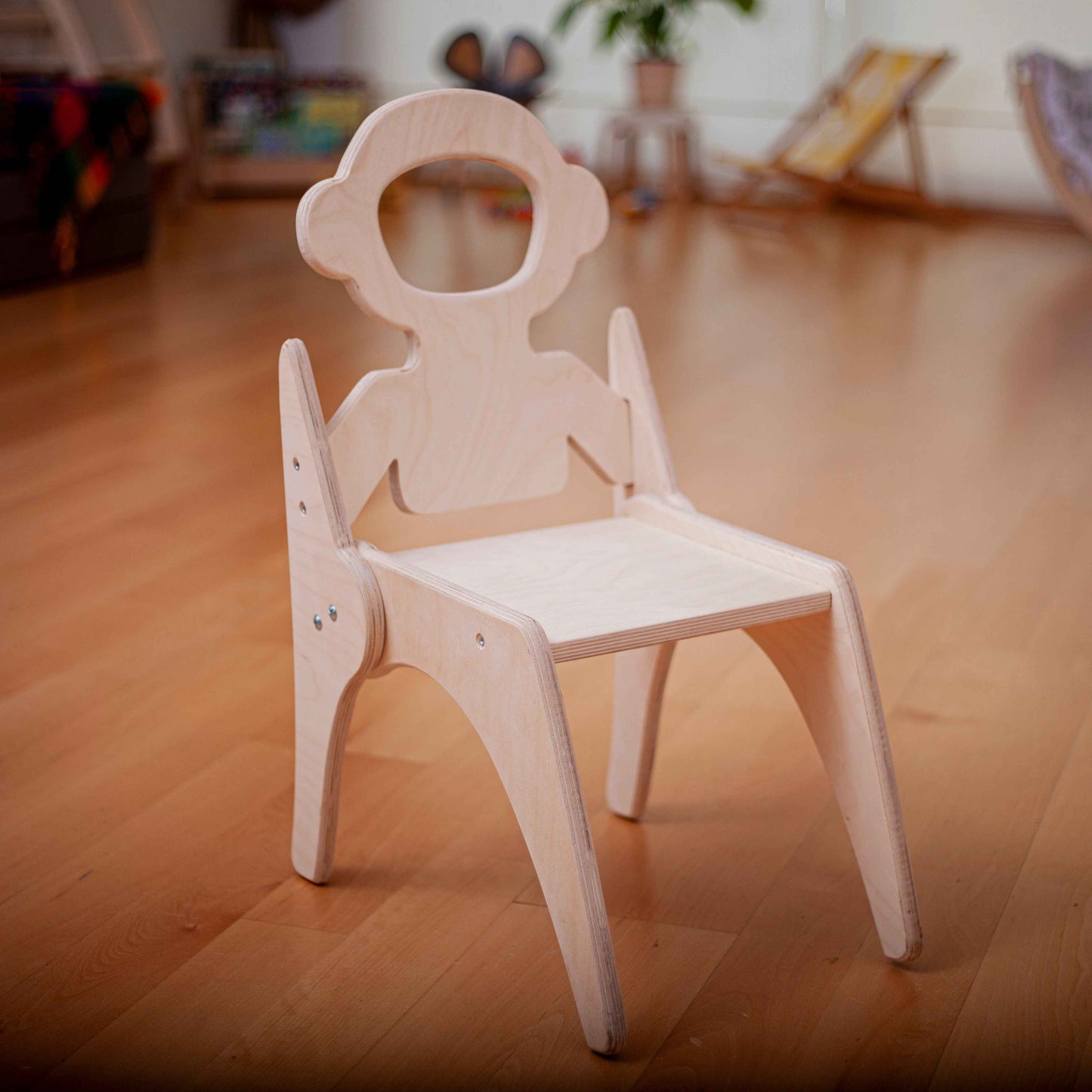 Montessori Ahşap Çocuk Sandalyesi | Çocuk Odası İçin Ergonomik Ahşap Koltuk