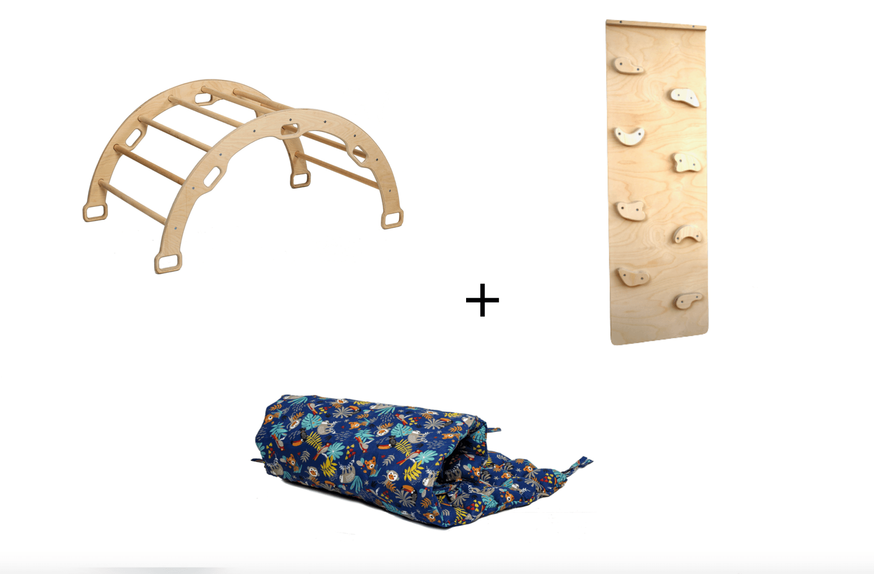 Montessori Arch Rocker with Ramp and Pillow - Kidodido