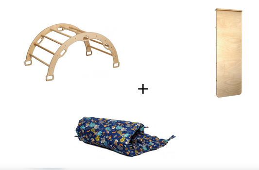 Montessori Arch Rocker with Ramp and Pillow - Kidodido