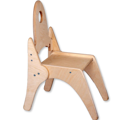 Montessori Ahşap Çocuk Sandalyesi | Çocuk Odası İçin Ergonomik Ahşap Koltuk