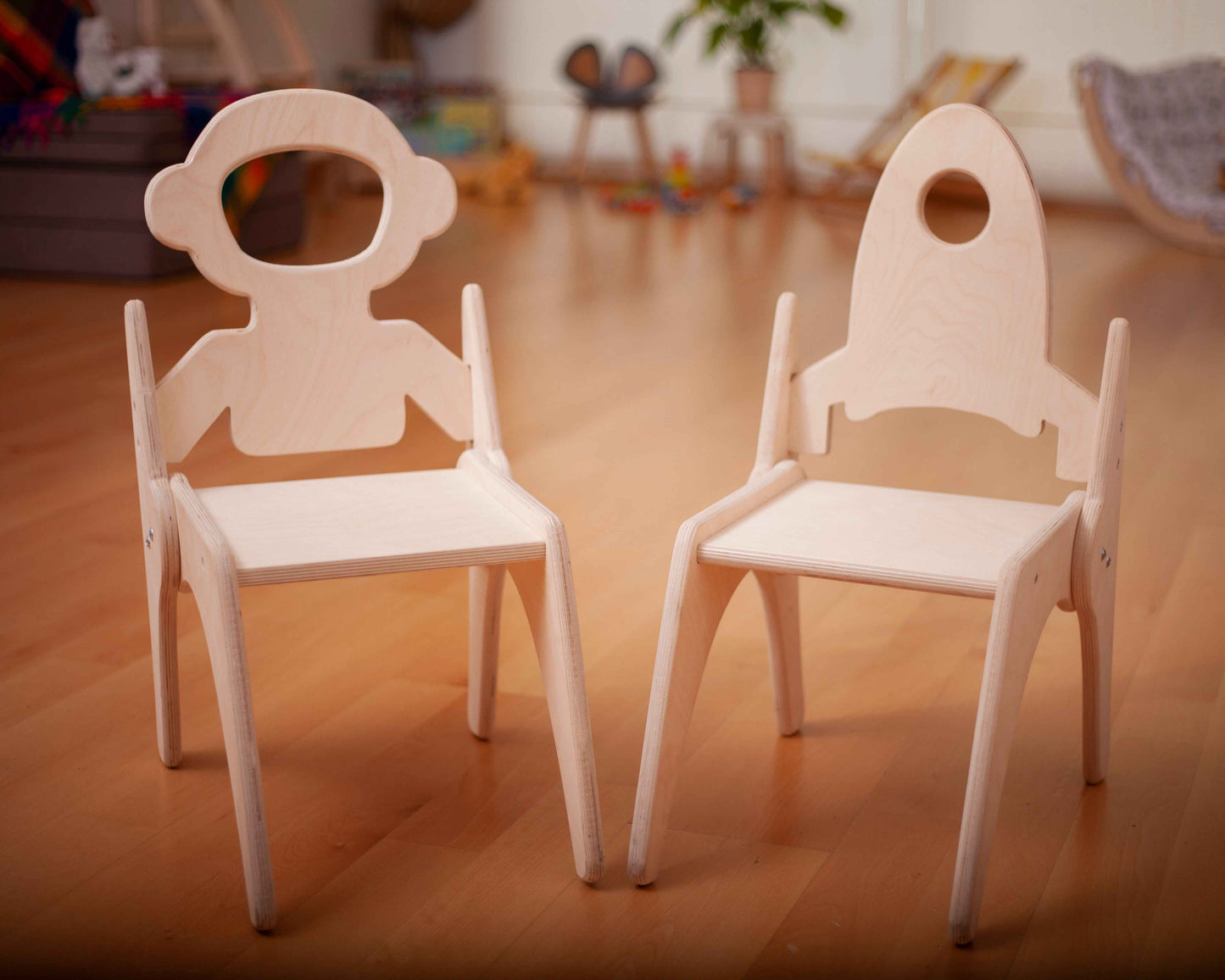 Montessori Ahşap Çocuk Sandalyesi | Çocuk Odası İçin Ergonomik Ahşap Koltuk