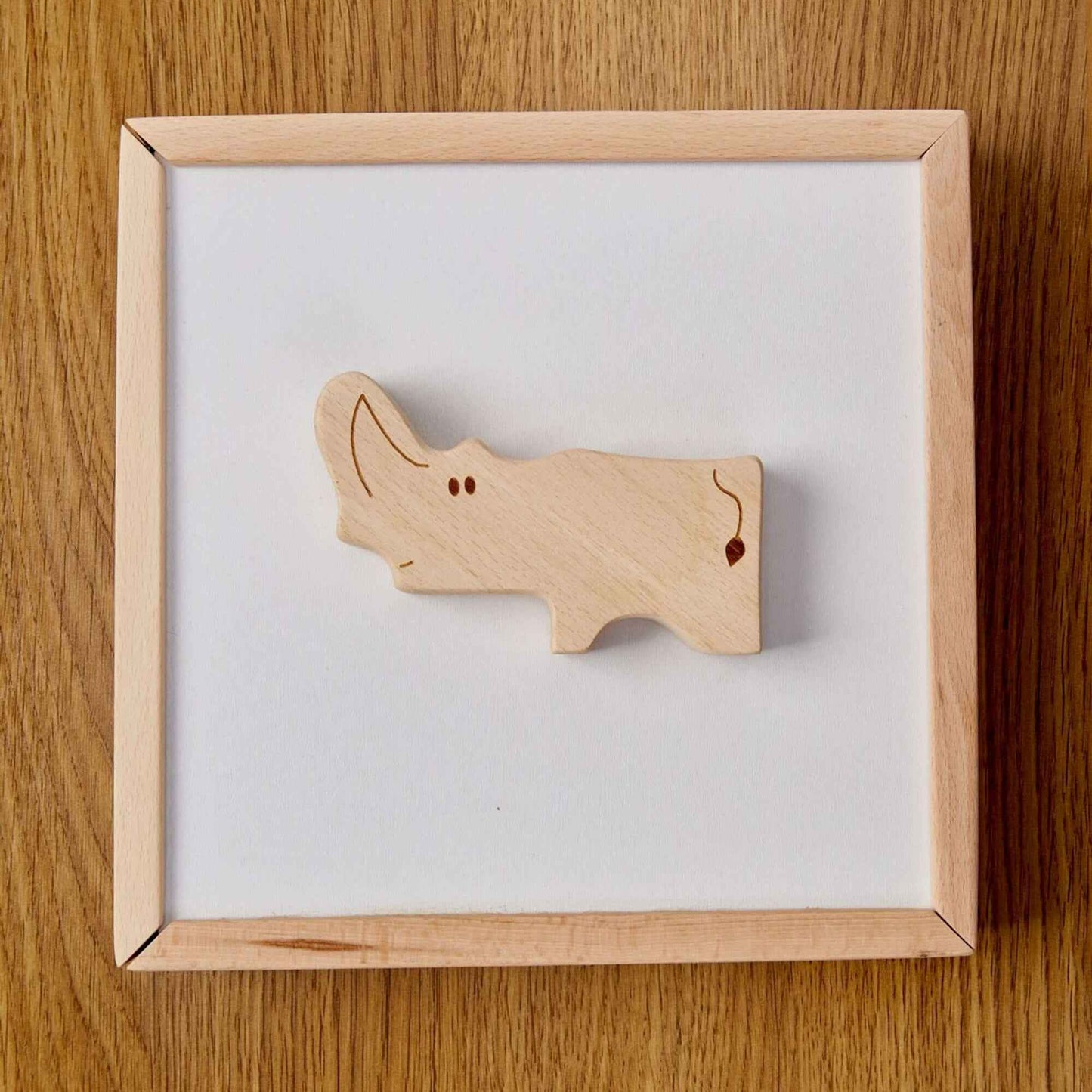 Montessori Ahşap Safari Hayvan Bulmaca Kutusu | 9 Parça Eğitici Puzzle
